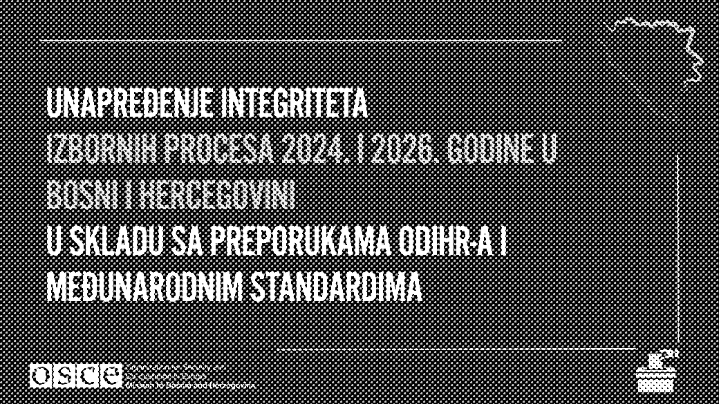 Unapređenje integriteta izbornog procesa 2024. i 2026. uz mapu BiH.