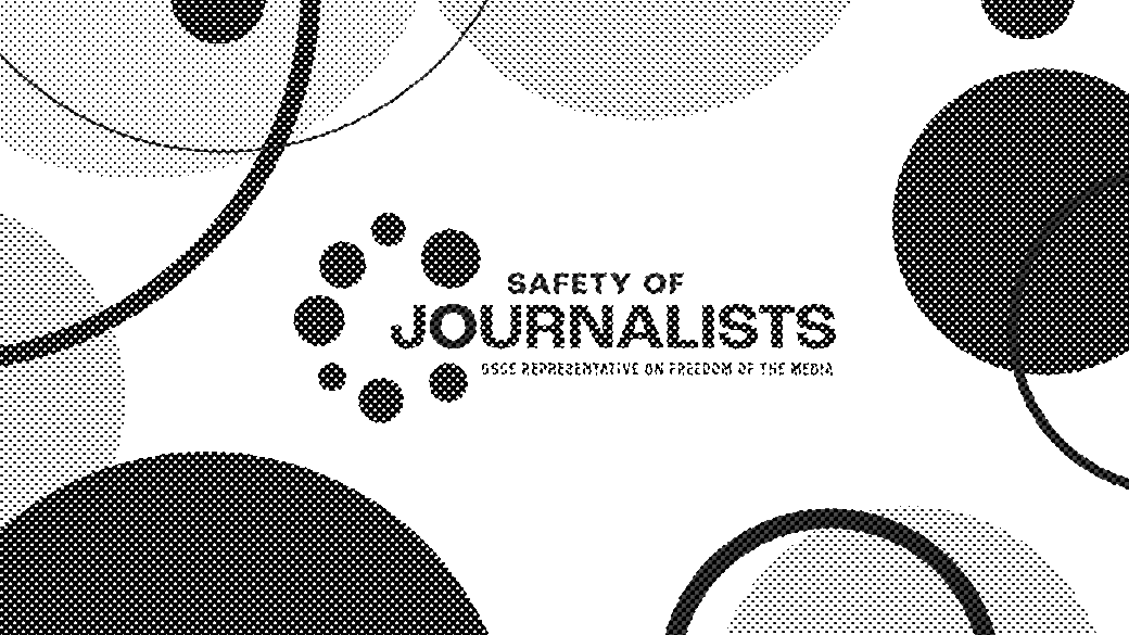 Safety of Journalists logo with overlapping blue and pink circles on a white background.