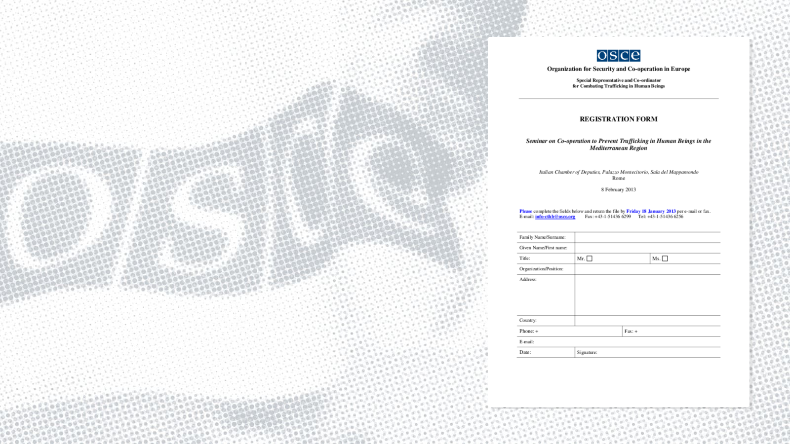Registration Form Registration Form