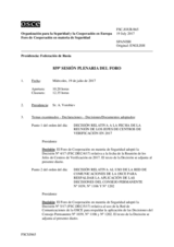 Diario de la 859ª Sesión plenaria del Foro de Cooperación en materia de Seguridad  