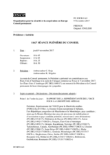 Journal de la 1163ème séance plénière du Conseil