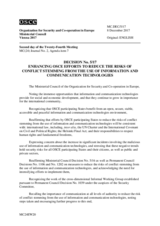 Decision No. 5/17 - Enhacing OSCE Efforts to Reduce the Risk of Conflict Stemming from the Use of Information and Communication Technologies