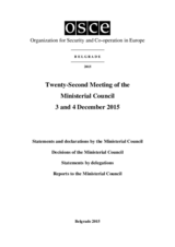 Final Document of the Twenty-Second Meeting of the Ministerial Council, Belgrade, 3-4 December 2015