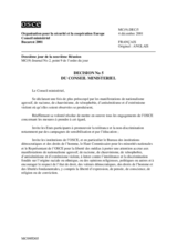 Ministerial Council Decision No. 5 (fr)