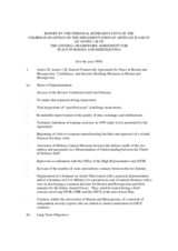 Decision on the process of regional stabilization, as foreseen under Article V of Annex 1-B of the General Framework Agreement for Peace in Bosnia and Herzegovina, 1997