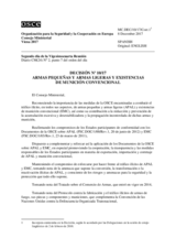 Decision No. 10/17 Small Arms and Light Weapons and Stockpiles of Conventional Ammunition