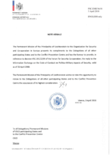 Response by the Delegation of Liechtenstein to the Questionnaire on the Code of Conduct on Politico-Military Aspects of Security