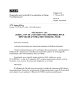 Décision No 1287 du Conseil permanent