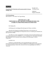 Beschluss Nr. 1287 des Ständigen Rates