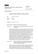 Journal of the 1188th Plenary Meeting of the Permanent Council