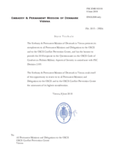 Response by the Delegation of Denmark to the Questionnaire on the Code of Conduct on Politico-Military Aspects of Security