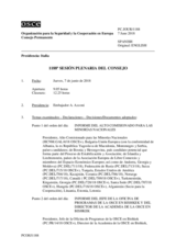 Diario de la 1188ª Sesión plenaria del Consejo Permanente 