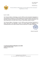 Response by the Delegation of Montenegro to the Questionnaire on the Code of Conduct on Politico-Military Aspects of Security