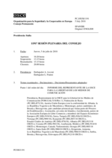 Diario de la 1191ª Sesión plenaria del Consejo Permanente 