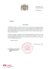 Response by the Delegation of Georgia to the Questionnaire on the Code of Conduct on Politico-Military Aspects of Security