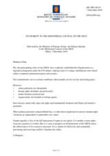 Statement by H.E. Ine Eriksen Soreide, Minister of Foreign Affairs 