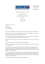 Closing statement by the Chairperson-in-Office of the OSCE, Minister of Foreign and European Affairs of Slovakia, H.E. Mr. Miroslav Lajčák