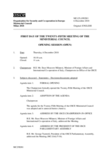 Journal of the First Day 