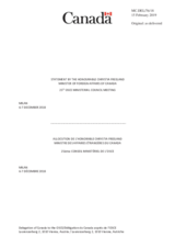 Statement by H.E. Chrystia Freeland, Minister of Foreign Affairs