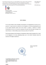 Response by the Delegation of Liechtenstein to the Questionnaire on the Code of Conduct on Politico-Military Aspects of Security