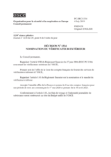 Décision No 1334 du Conseil permanent