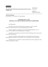 Beschluss Nr. 1334 des Ständigen Rates