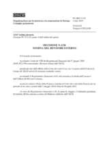 Decisione N.1334 del Consiglio permanente