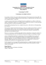 Communiqué on the digital switchover