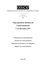  Final Document of the Twenty-Fourth Meeting of the Ministerial Council, Vienna, 7-8 December 2017 (fr)