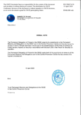 Response by the Delegation of Finland to the Questionnaire on the Code of Conduct on Politico-Military Aspects of Security