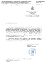 Response by the Delegation of Iceland to the Questionnaire on the Code of Conduct on Politico-Military Aspects of Security