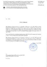 Response by the Delegation of Slovenia to the Questionnaire on the Code of Conduct on Politico-Military Aspects of Security