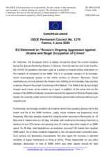 Statement by the Croatian EU Presidency on Russia’s ongoing aggression against Ukraine and illegal occupation of Crimea