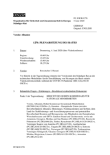 Journal der 1270. Plenarsitzung des Ständigen Rates 