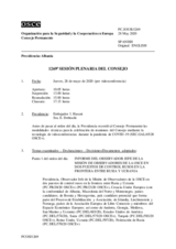 Diario de la 1269ª Sesión plenaria del Consejo Permanente 