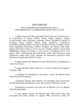 Document of the Copenhagen Meeting of the Conference on the Human Dimension of the CSCE (it)
