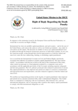 Statement by the Delegation of the United States of America in response to the statements by delegations