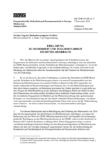 Document Nr. 4, Declaration on Security and Co-operation in the Mediterranean