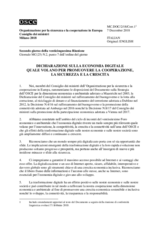 Document Nr. 2, Declaration on the Digital Economy a Driver for Promoting Co-operation, Security and Growth