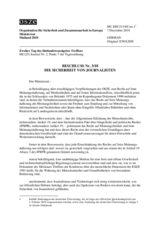 Decision Nr. 3, Safety of Journalists