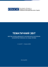  Жертви серед цивільного населення в охоплених конфліктом районах на сході України