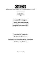 Final Document of the Twenty-Sixth Meeting of the Ministerial Council, Bratislava, 5-6 December 2019 