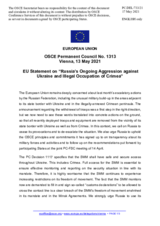Statement by the Portuguese EU Presidency on Russia’s ongoing aggression against Ukraine and illegal occupation of Crimea