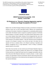 Statement by the Portuguese EU Presidency on Russia’s ongoing aggression against Ukraine and illegal occupation of Crimea