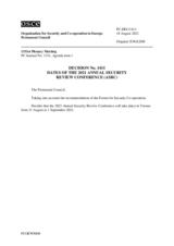 Permanent Council Decision No. 1411
