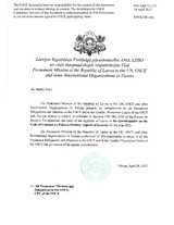 Response by the Delegation of Latvia to the Questionnaire on the Code of Conduct on Politico-Military Aspects of Security