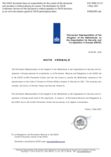 Response by the Delegation of the Netherlands to the Questionnaire on the Code of Conduct on Politico-Military Aspects of Security