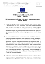 Statement by the Czech EU Presidency on the Russian Federation’s ongoing aggression against Ukraine