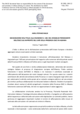 Dichiarazione dell’Italia alla riunione n. 1381 del Consiglio permanente dell’OSCE sul rapporto del Capo della presenza OSCE in Albania