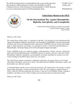 Statement by the Delegation of the United States of America on the International Day Against Homophobia, Transphobia and Biphobia, observed on 17 May 2022